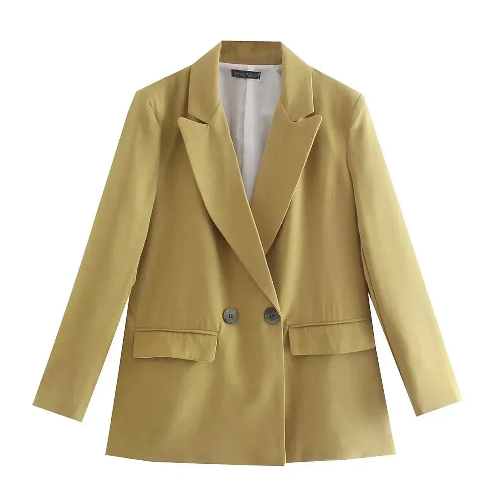 Lolo | Blazer Dames Elegant | Trendy Colbert Met Zakken Voor Werk & Casual