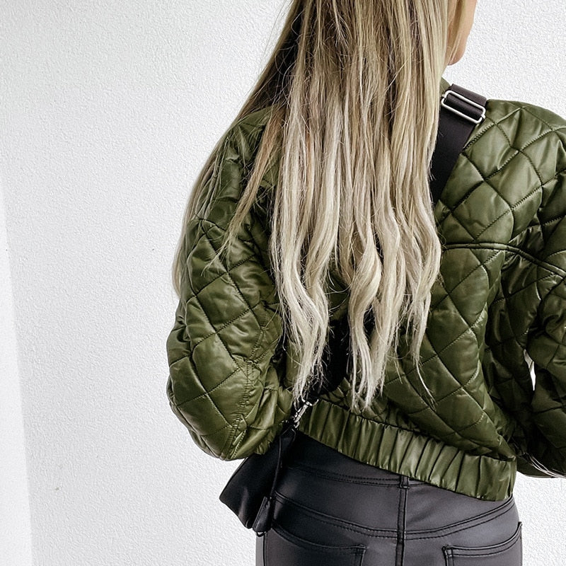 Elaine | Dames Bomber Jas Met Print | Trendy Tussenjas Voor Najaar