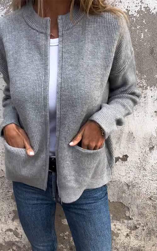 Lena | Elegant Lang Vest Dames | Stijlvol & Comfortabel Voor Herfst/Winter