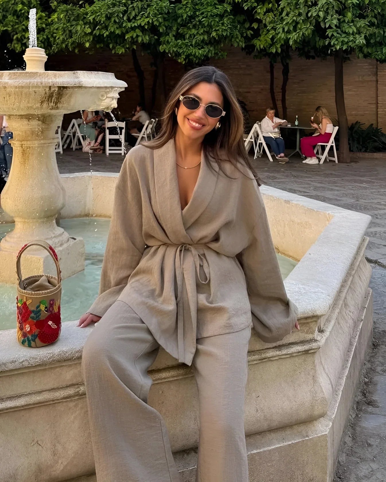 AMELIA | Linnen Kimono Set - Comfy, Trendy & Chic