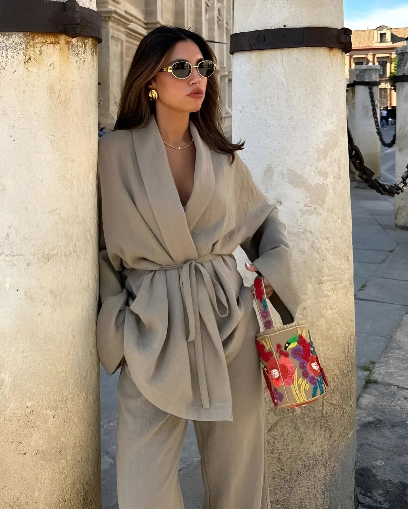 AMELIA | Linnen Kimono Set - Comfy, Trendy & Chic