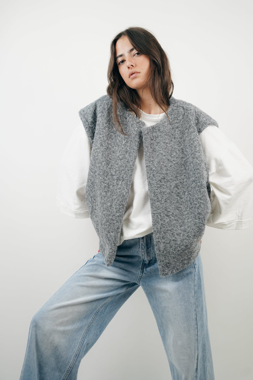 Dames Vest van Luxe Mohairmix | Zacht, Warm & Ruimvallende Pasvorm