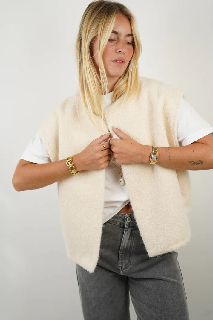 Dames Vest van Luxe Mohairmix | Zacht, Warm & Ruimvallende Pasvorm