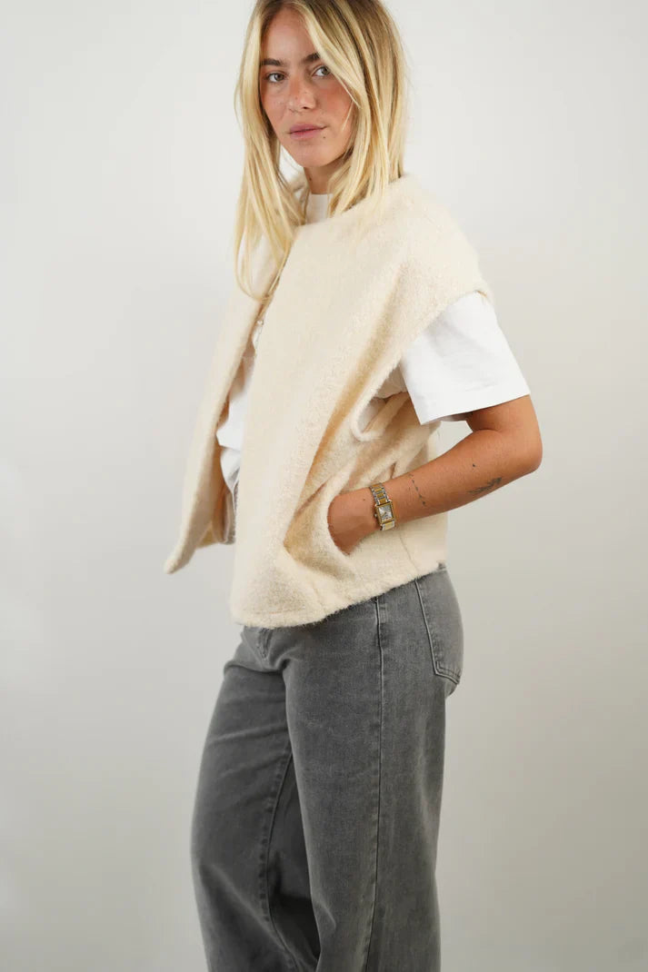Dames Vest van Luxe Mohairmix | Zacht, Warm & Ruimvallende Pasvorm