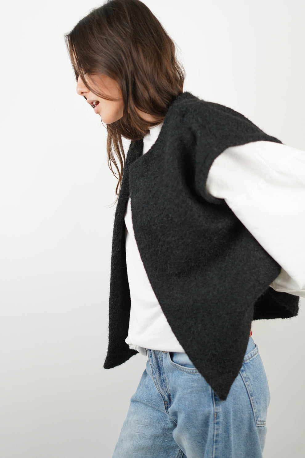 Dames Vest van Luxe Mohairmix | Zacht, Warm & Ruimvallende Pasvorm