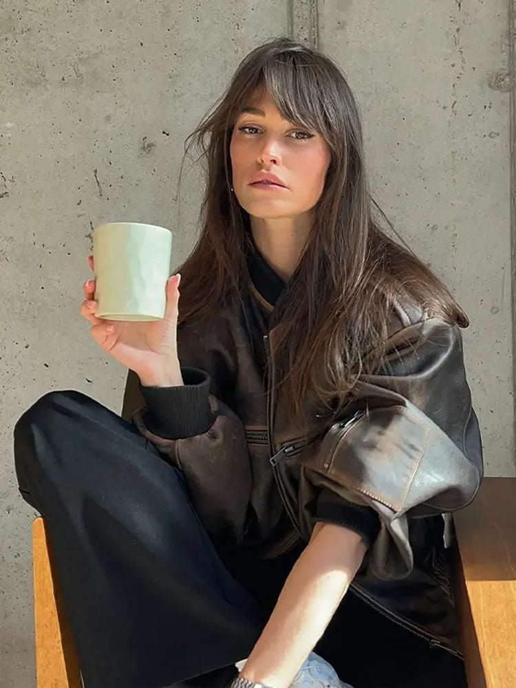 Loïs | Stonewashed vintage Bomber