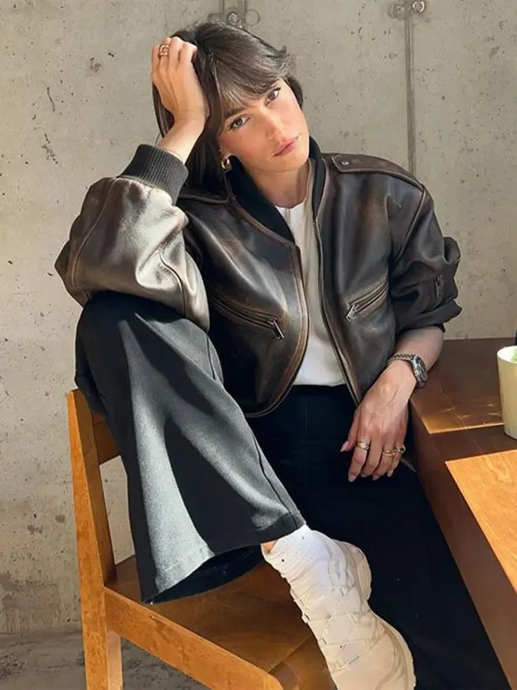 Loïs | Stonewashed vintage Bomber