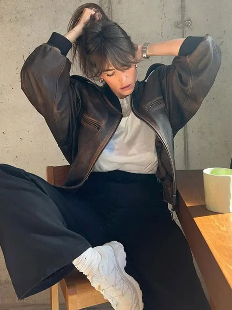 Loïs | Stonewashed vintage Bomber