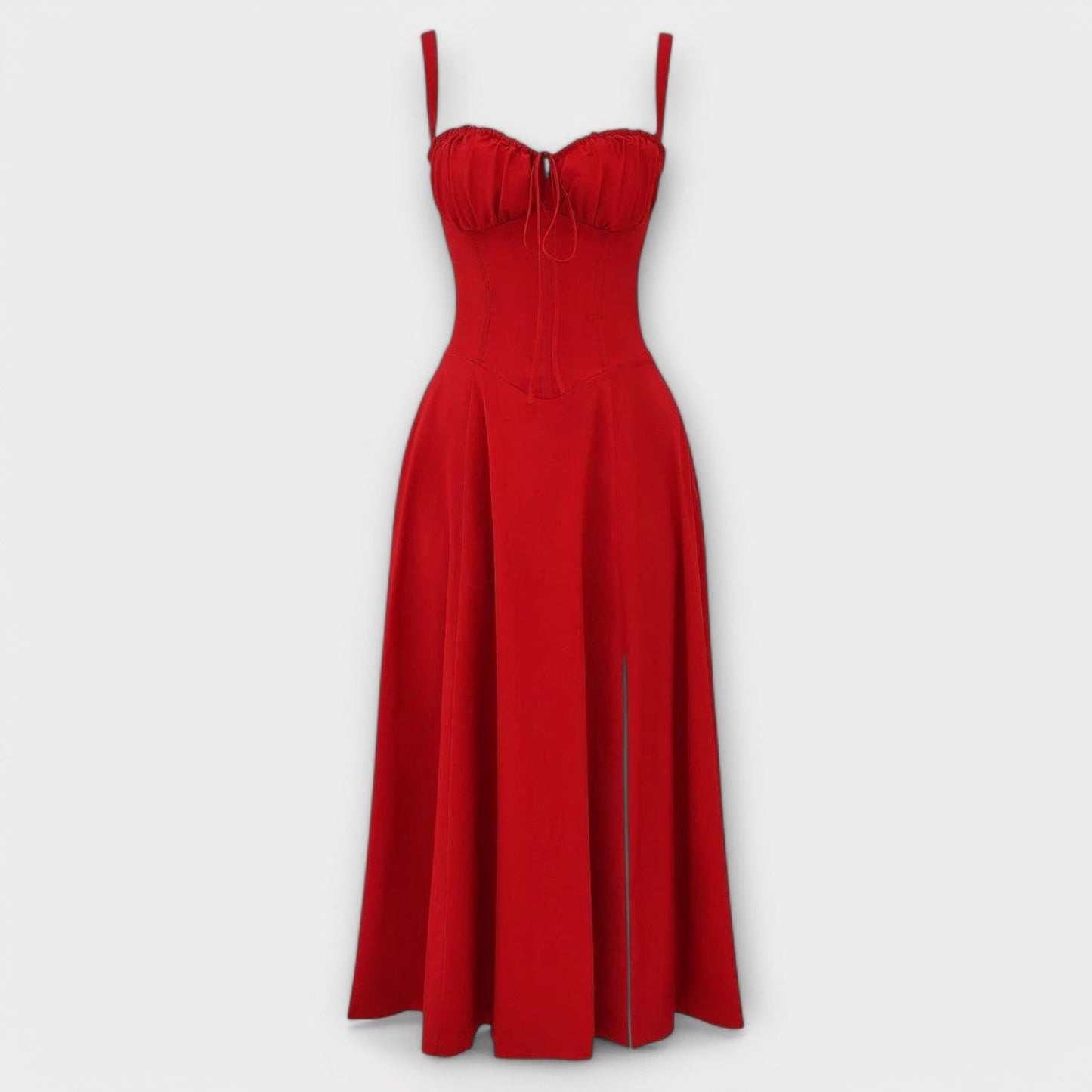 AMARA | Korset Middelange Jurk voor Dames, Elegante Zomerjurk met Gewaxt Design