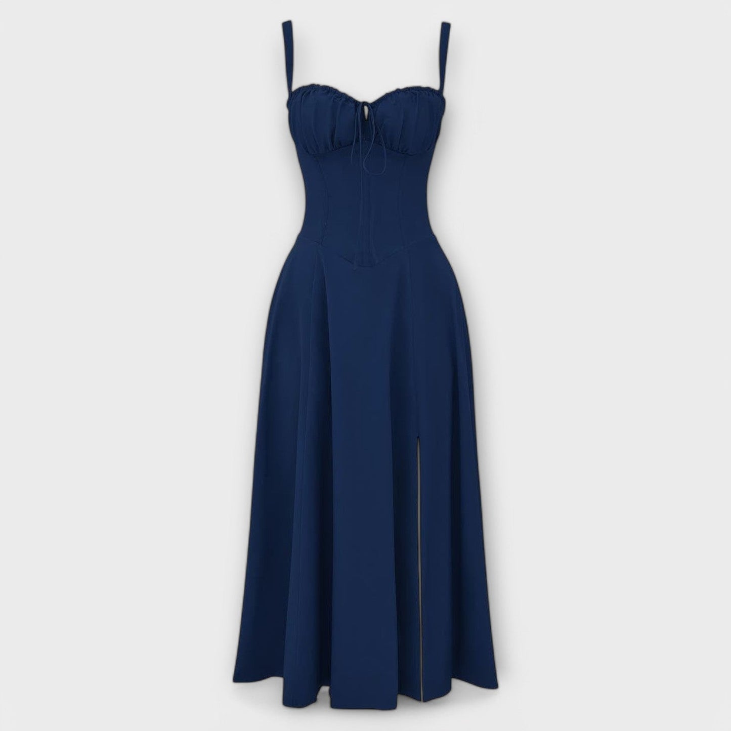 AMARA | Korset Middelange Jurk voor Dames, Elegante Zomerjurk met Gewaxt Design