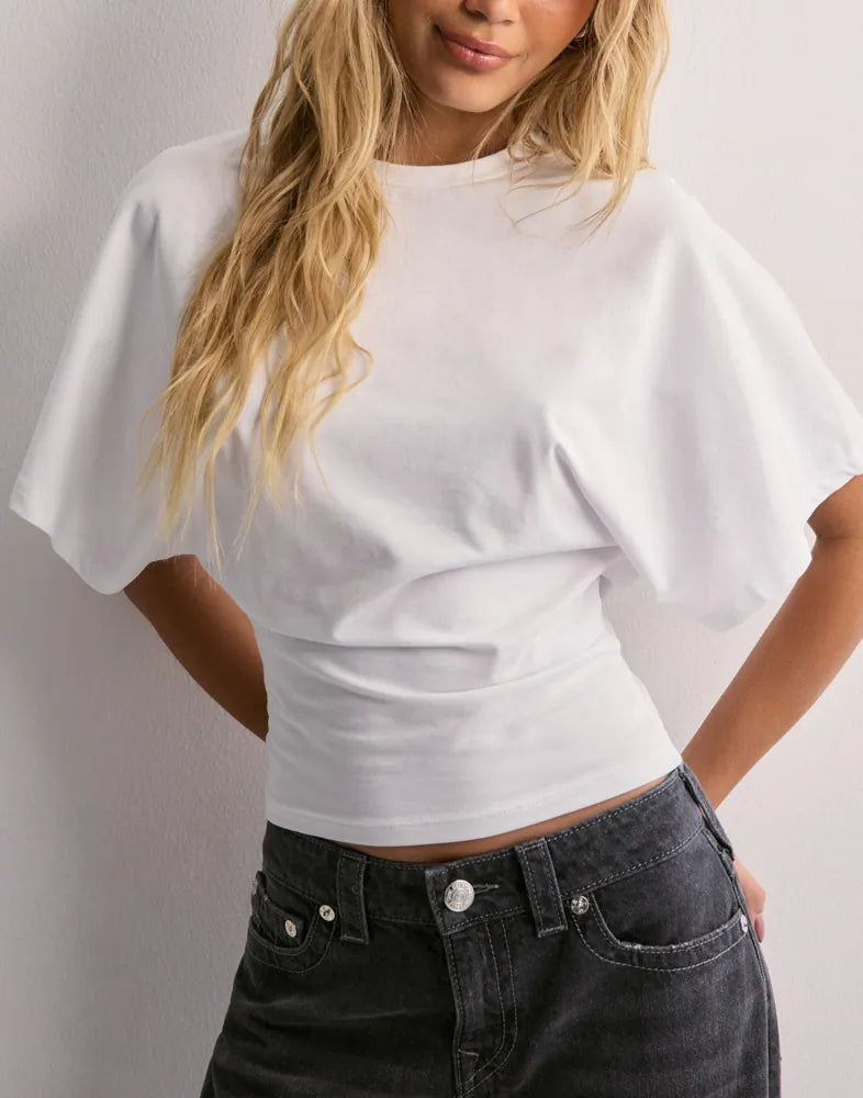 Jik | Oversized T-shirt Dames | Modieus Shirt Met Wijde Mouwen