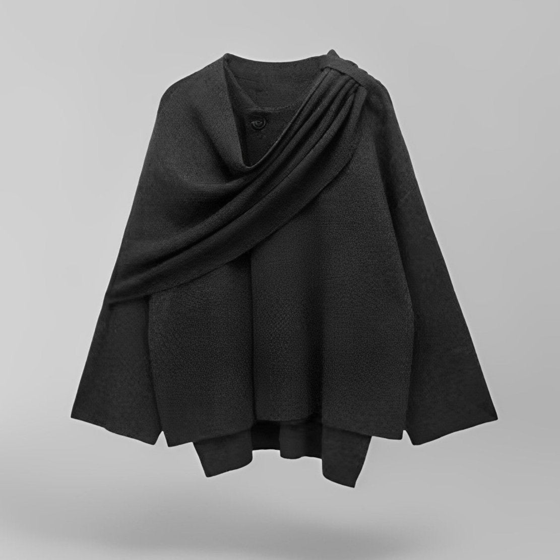 Noor Cozy Wollen Jas met Knopen & Zakken | Elegante Warmte