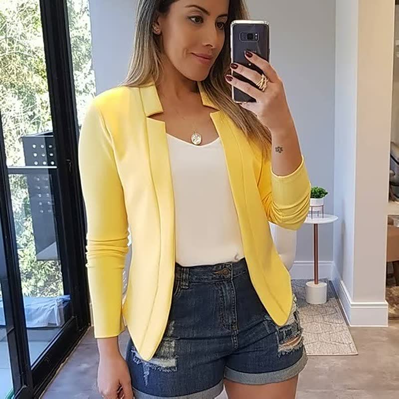 Joyce | Blazer Dames Oversized Relaxed Fit | Trendy Streetstyle Tussenjas