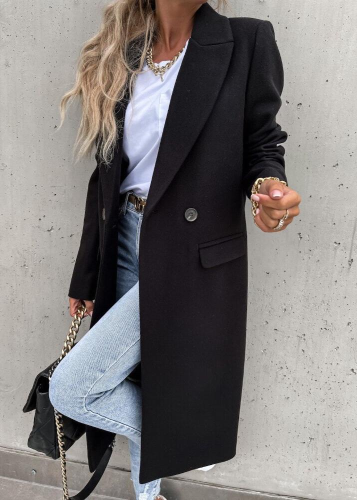 Siena | Elegante Wollen Winterjas Voor Dames – Lang Model Met Klassieke Pasvorm