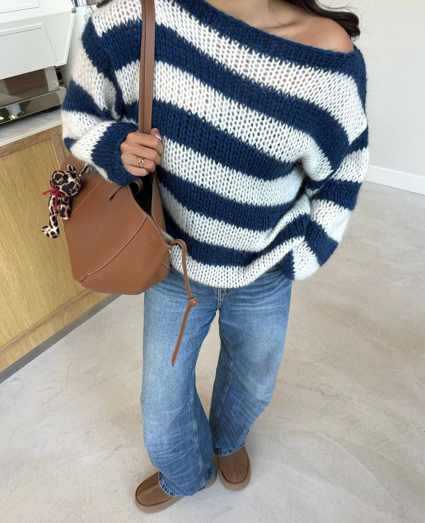 Isra | Oversized Gebreid Vest Dames | Warme & Trendy Cardigan Voor Winter