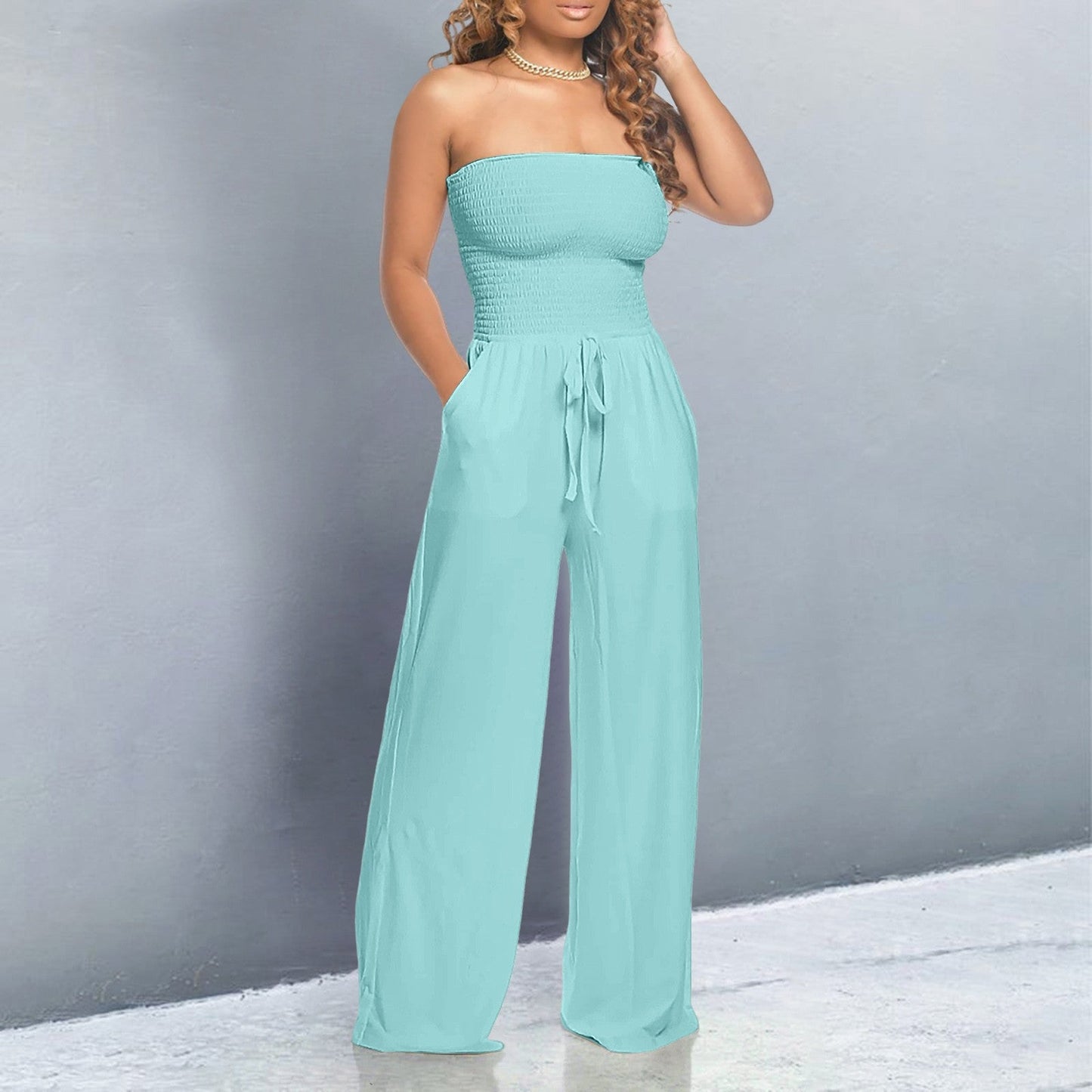 FREDERIQUE | Trendy Off-Shoulder Dames Jumpsuit