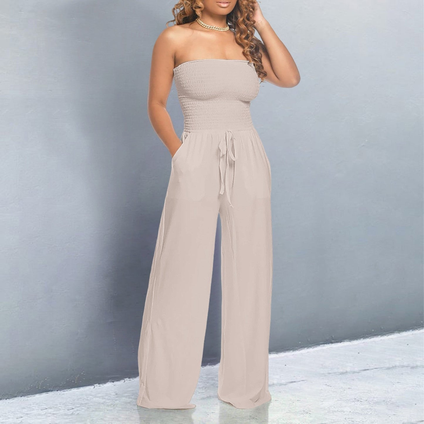 FREDERIQUE | Trendy Off-Shoulder Dames Jumpsuit