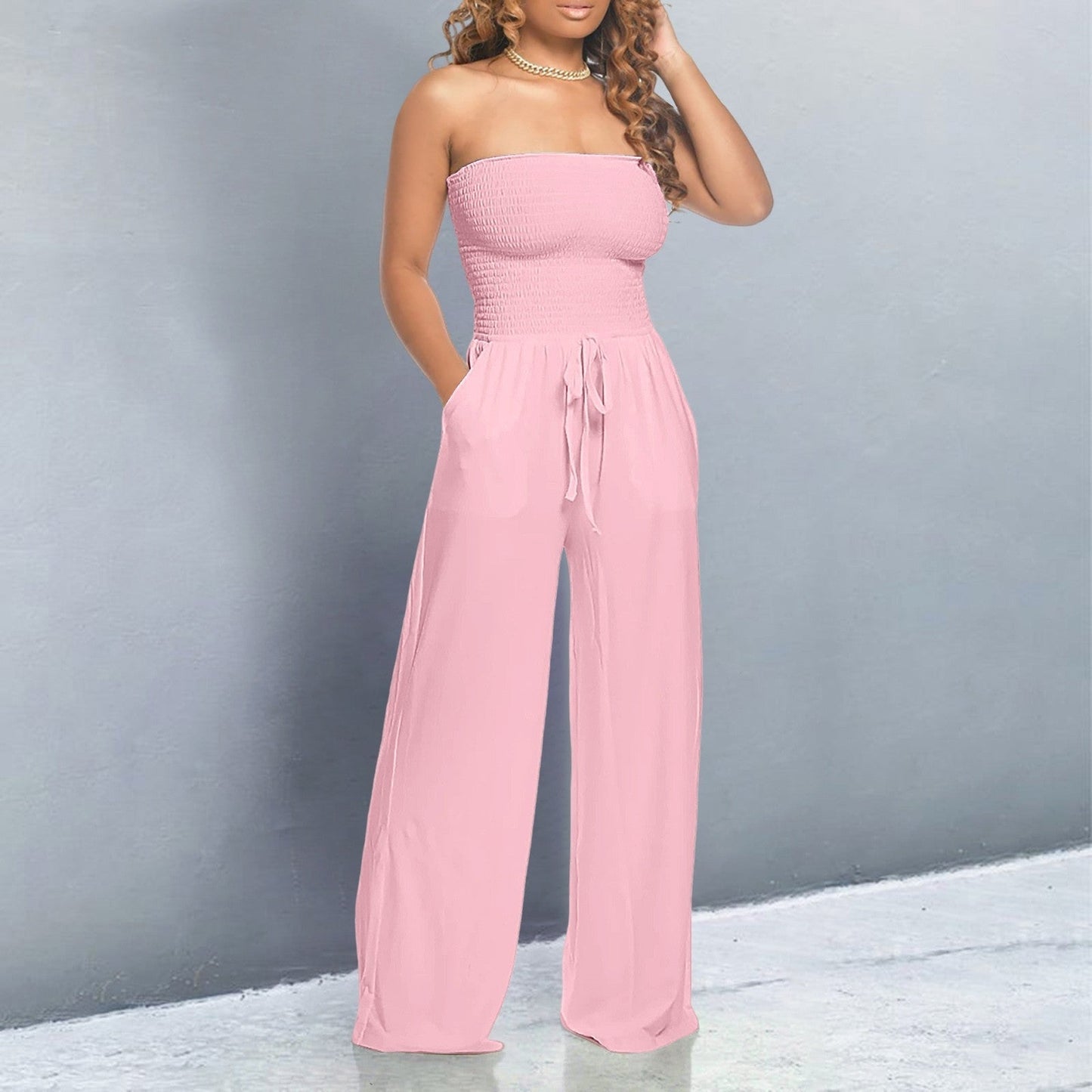 FREDERIQUE | Trendy Off-Shoulder Dames Jumpsuit