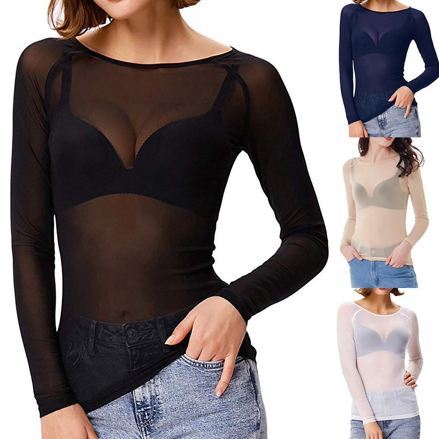 LYANA | Elegante Transparante Blouse