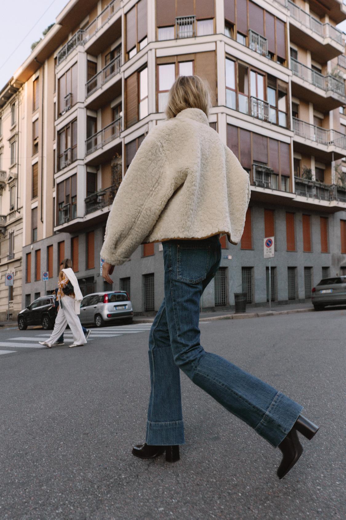 Elise| Dames Omkeerbare Shearling Jas – Luxe Look met Knopen