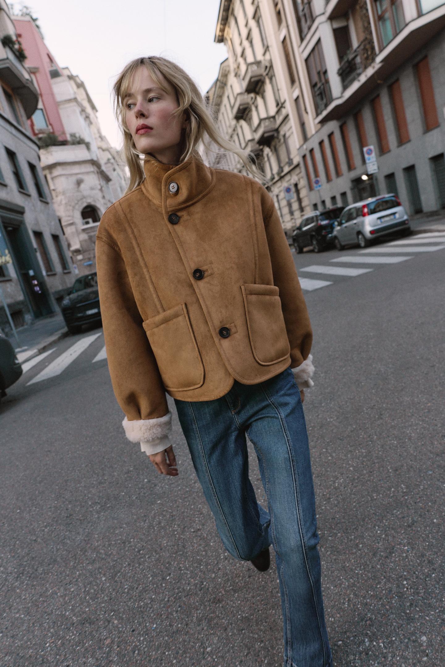 Elise| Dames Omkeerbare Shearling Jas – Luxe Look met Knopen