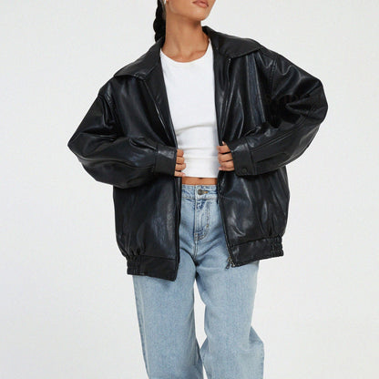 Nora | Leren Vintage Bomber Jack