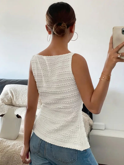 EMMA | Mouwloze Blouse met Vierkante Halslijn voor Dames