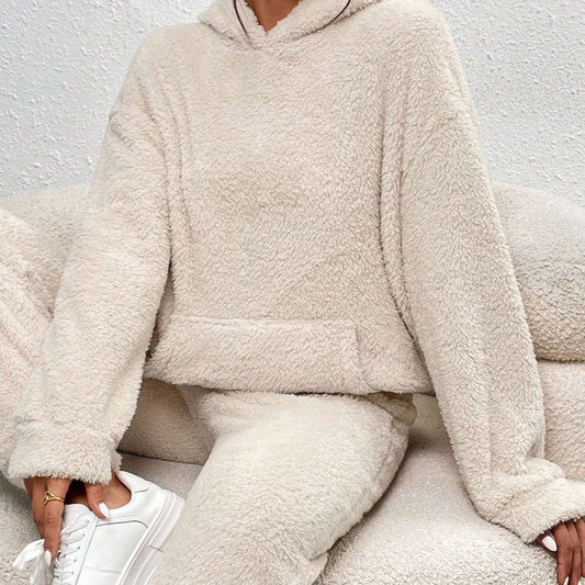 Joan | Comfy Huispak Dames Teddy Fleece | Warme 2-Delige Set Voor Herfst & Winter