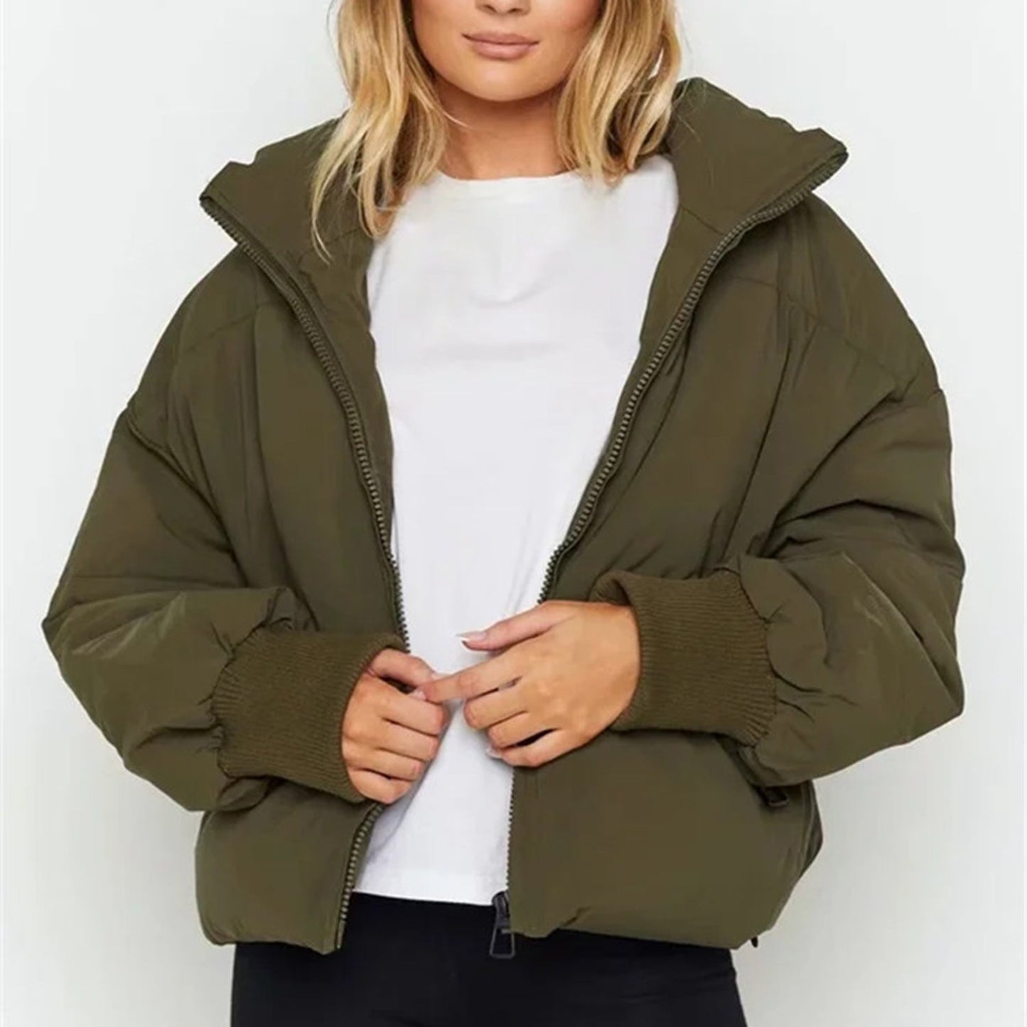 Elise | Dames Cropped Donsjas – Oversized, Warm & Lichtgewicht