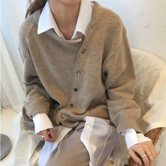 Jet | Gebreid Vest Dames | Casual Cardigan Met Knopen Voor Herfst & Winter