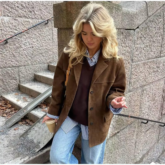 LEONA | Vintage Suède Blazer