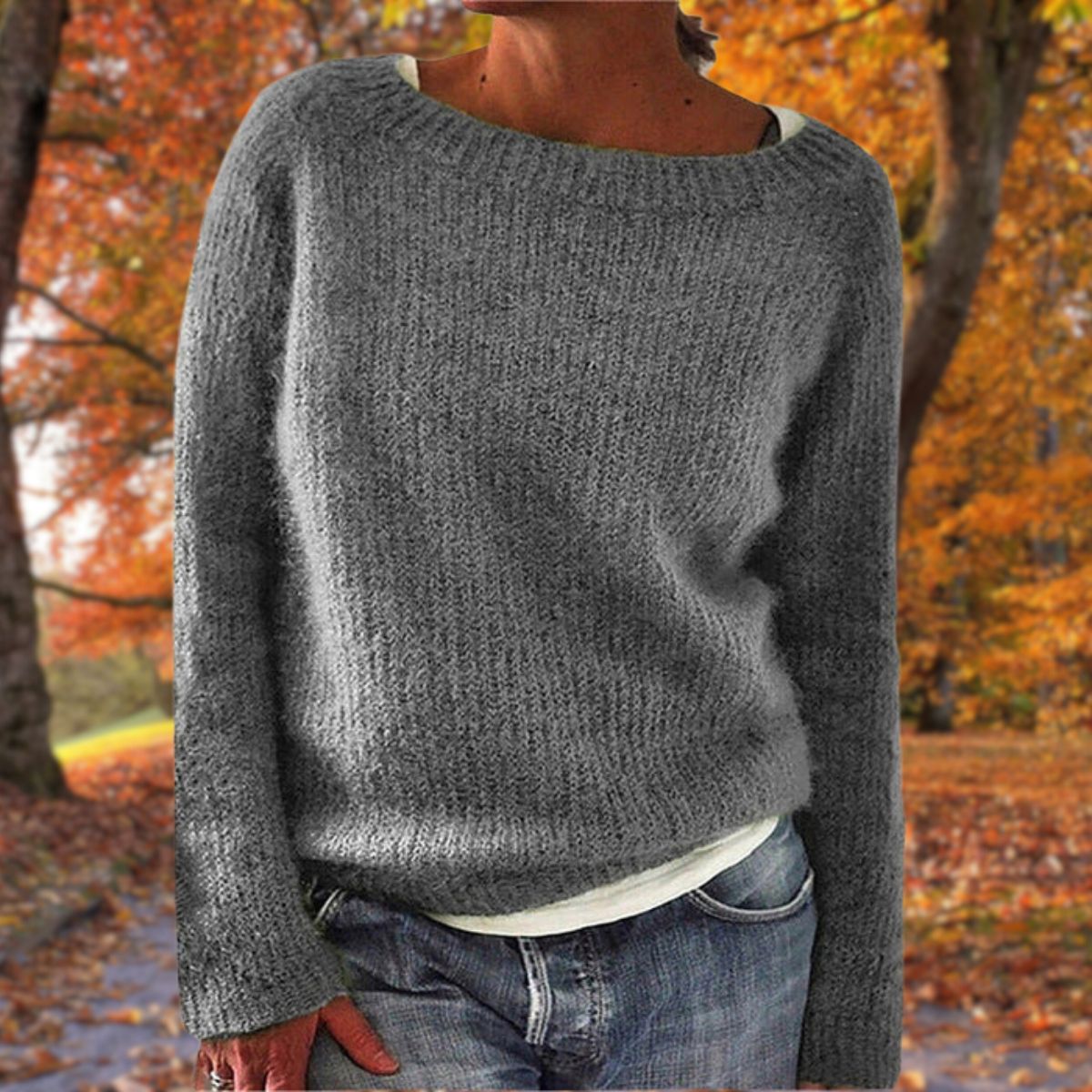 Joyce | Boothals Trui Dames | Zachte Gebreide Sweater Voor Herfst & Winter