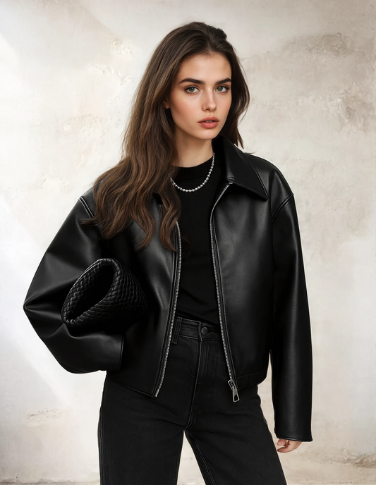 Liva | Zipper Leren Jas