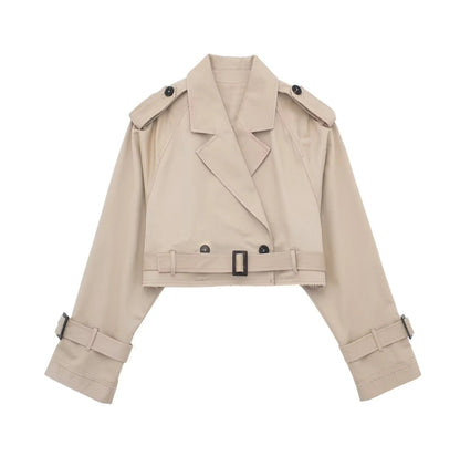 Amélie | Trenchcoat met korte lengte en stijl