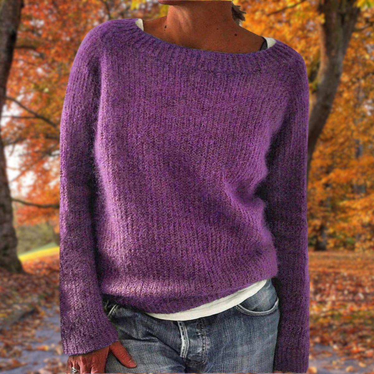 Joyce | Boothals Trui Dames | Zachte Gebreide Sweater Voor Herfst & Winter