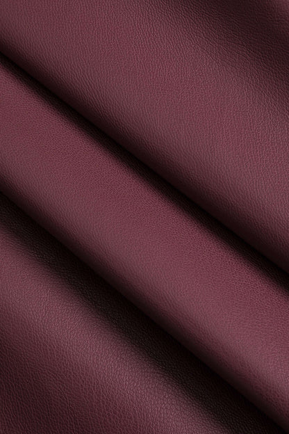 Dames Trenchcoat van Imitatieleer | Stijlvol met Ceintuur in Bordeaux & Zwart