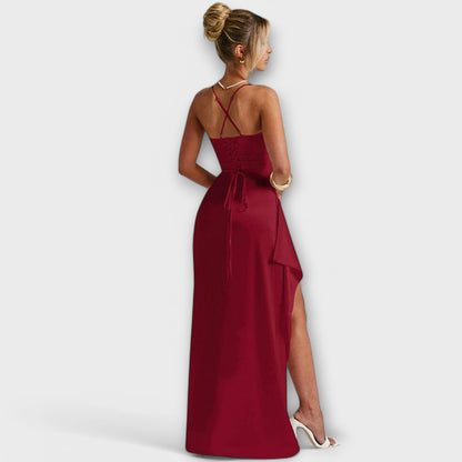 JUNE | Elegante Satin Jurk voor Dames - Stijlvolle Avondmode en Uitgaansjurk