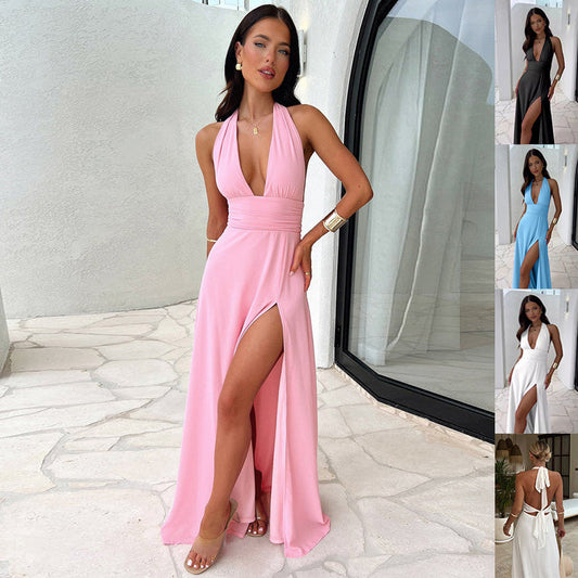 ISLA | Open Back Halter Dress – Elegant, Verleidelijk & Chique