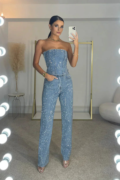 Isa | Elegante Jumpsuit Dames Strapless | Perfecte Feest & Party Outfit