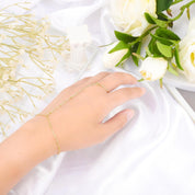 Quincy | Gouden Handketting en Armband in Éen