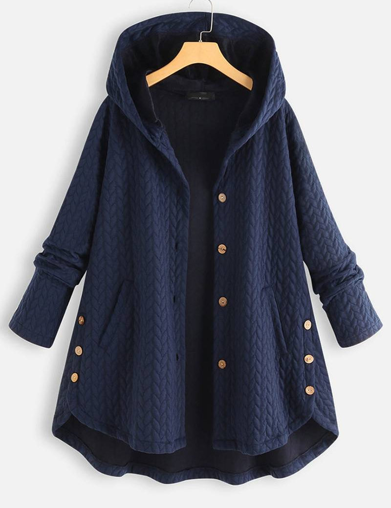 Lina | Oversized Wintermantel Dames – Warme & Comfortabele Lange Jas voor Koude Dagen