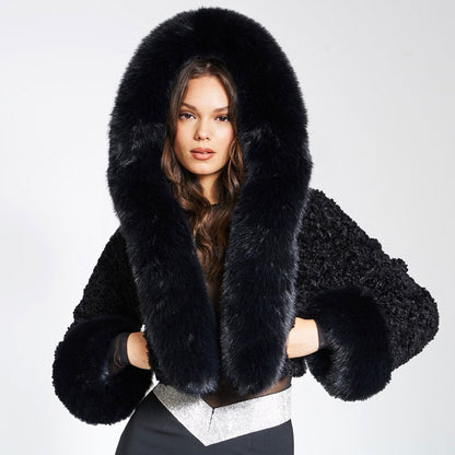 Noelle | Korte Fur Jas Dames | Chic Cropped Faux Fur Jacket Voor Feestelijke Looks