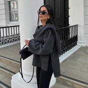 Noor Cozy Wollen Jas met Knopen & Zakken | Elegante Warmte