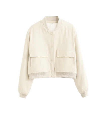 Rosa | Korte Bomber Jas Dames | Stijlvol Cropped Jacket Voor Elke Dag