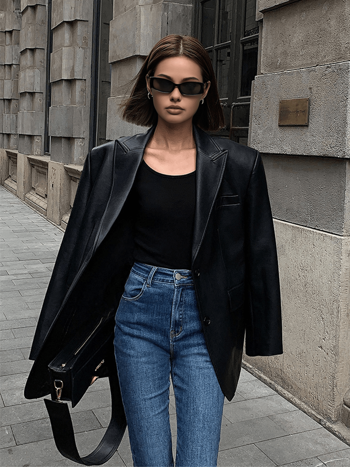 Isabeau | Blazer Dames Leer | Oversized, Modieus & Perfect voor Elke Gelegenheid