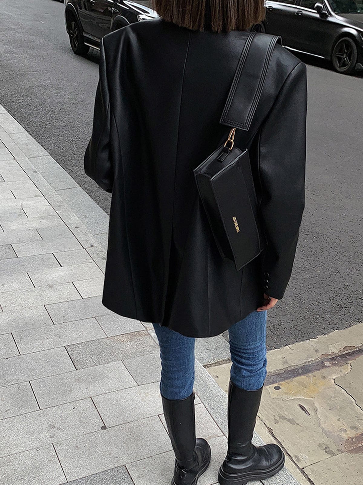 Isabeau | Blazer Dames Leer | Oversized, Modieus & Perfect voor Elke Gelegenheid