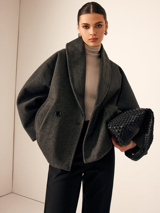 Mira Wollen Dames Jas met Knopen & Zakken | Klassiek, Warm & Tijdloos voor Herfst & Winter