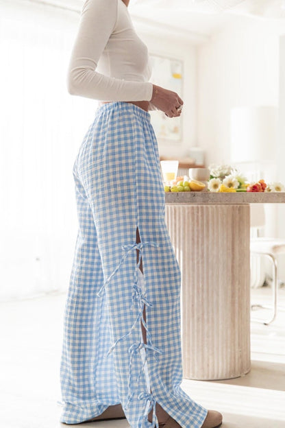 LIA | Zomerbroek Dames – Comfort & Charme met Strikdetail