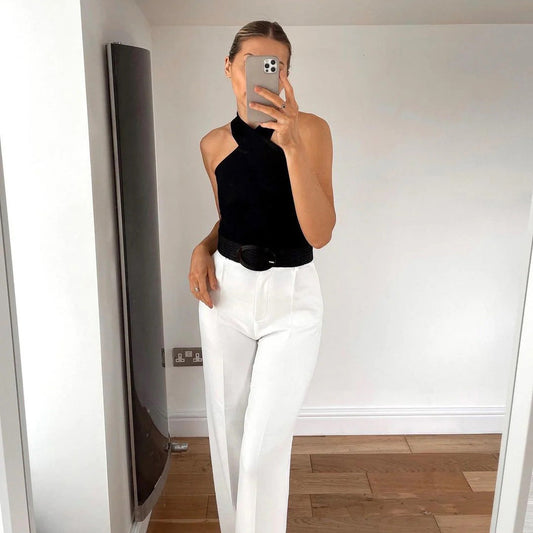 ISIDORA |  Elegante top met gekruiste band