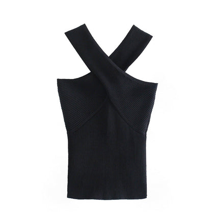 ISIDORA |  Elegante top met gekruiste band